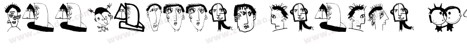 Woodcutter People Faces字体转换
